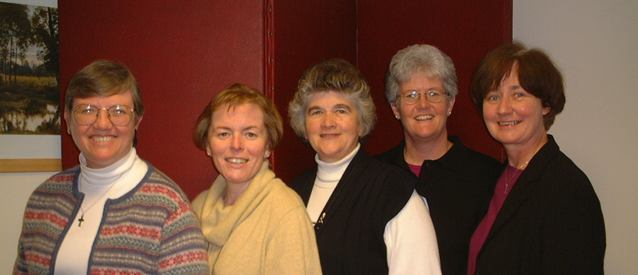 MIACOM: Srs Jan Hayes, Mary Conway, Helen-Marie Burns,Denise-Fox, Adele Howard, 1998